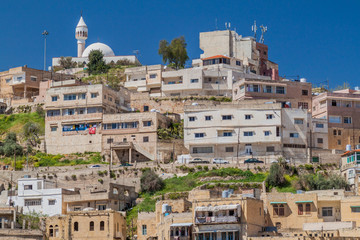 Houses on a slope in Salt town, Jordan