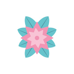 Isolated natural flower vector design