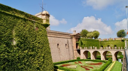 Fototapeta na wymiar Castell de Montjuïc