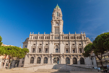 Fototapeta na wymiar City hall of Porto, Portugal