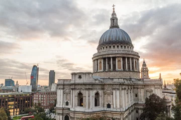 Deurstickers Cupola of St. Paul's Cathedral in London, United Kingdom © Matyas Rehak