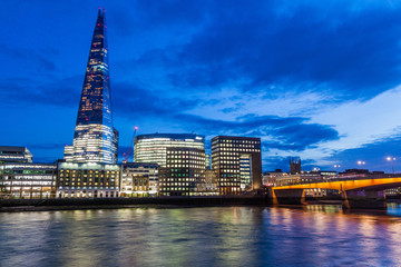 London skyline with thames river, United Kingdom