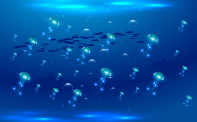 jellyfish in the ocean  © เอกชัย โททับไทย