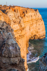 Rocky cliffs at Ponta da Piedade near Lagos, Portugal
