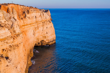 Rocky cliffs at Ponta da Piedade near Lagos, Portugal