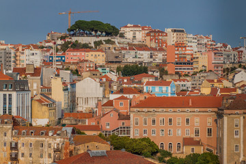 Skyline of Lisbon downtown, Portugal