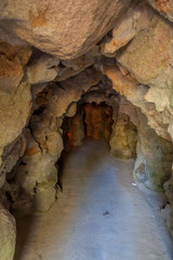 Underground cavern in Quinta da Regaleira complex in Sintra, Portugal