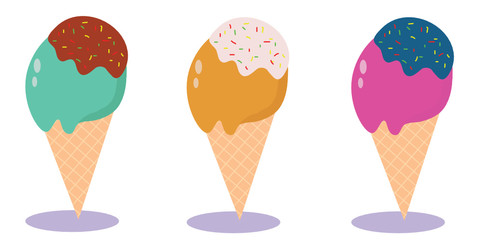 ice cream cone  illustration