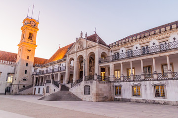 Obraz na płótnie Canvas Buildings of the University of Coimbra, Portugal