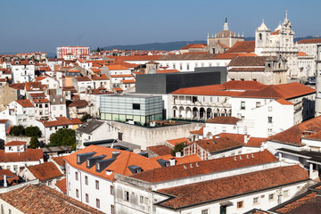 Skyline of Coimbra downtown, Portugal