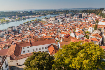 Fototapeta na wymiar Aerial view of Coimbra, Portugal.