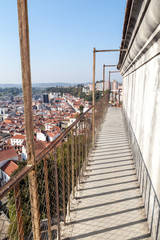 Fototapeta na wymiar Terrace of one of buildings of the University of Coimbra, Portugal