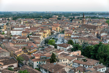 Fototapeta na wymiar Beautiful aerial view of Verona, Italy