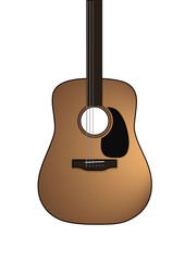 guitar isolated on white background