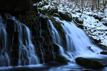 冬の元滝伏流水