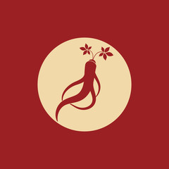 Ginseng icon Vector Illustration design Logo