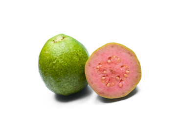 Guava fruit isolated on white background