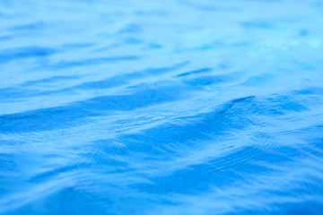 The underwater image of the swimming pool at the resort
