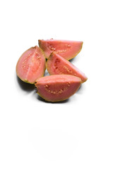 Guava fruit isolated on white background