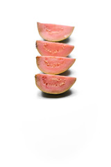 Guava fruit isolated on white background