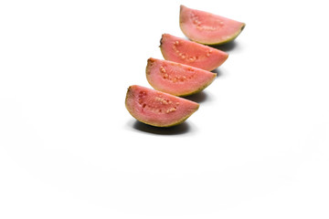 Guava fruit isolated on white background