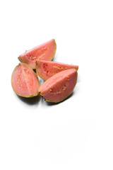 Guava fruit isolated on white background