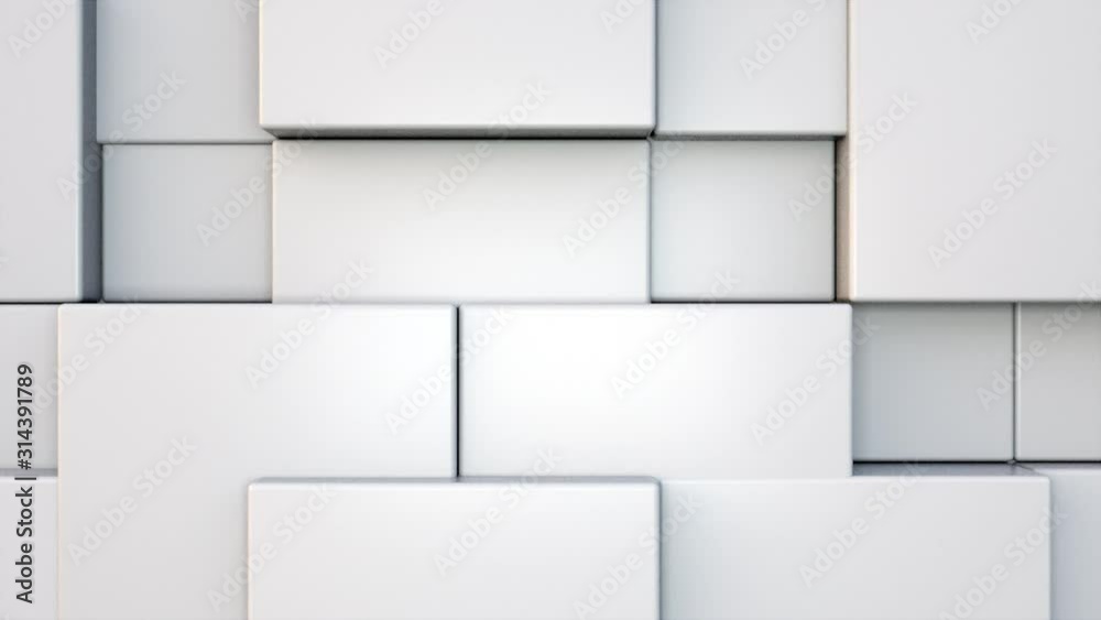 Aufkleber computer generated background transformation of large rectangles into small. 3d rendering geometric 