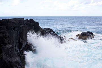 Bord de mer dans le sud sauvage de l’Île de La Réunion