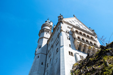 Looking up at the castle