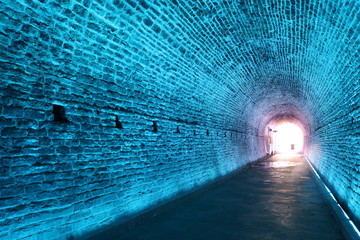 Blue Stone Tunnel Walkway
