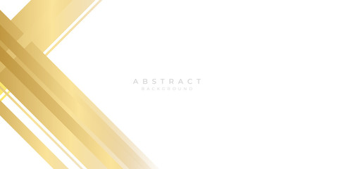 Obraz premium Gold white abstract background geometry shine and layer element vector for presentation design. Suit for business, corporate, institution, party, festive, seminar, and talks.