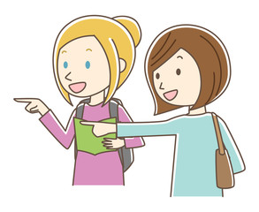 外国人観光客　道案内