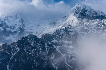 glacier in the mountains