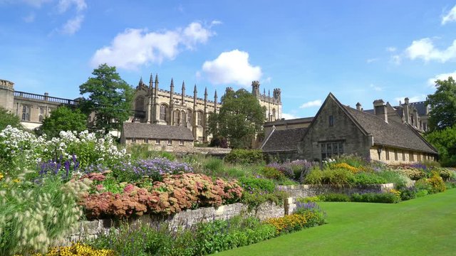 Christ Church with War Memorial Garden in Oxford, United Kingdom
