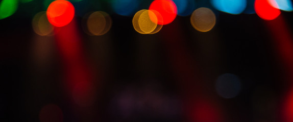 lights on a background of lights