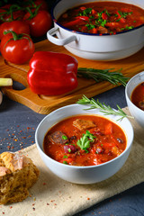 Spicy Mexican style beef with beans