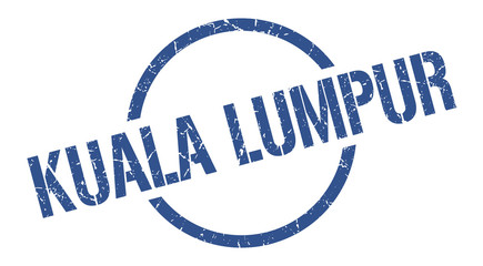 Kuala Lumpur stamp. Kuala Lumpur grunge round isolated sign
