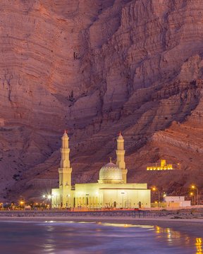 Oman Mosque In Khasab, Musandam.