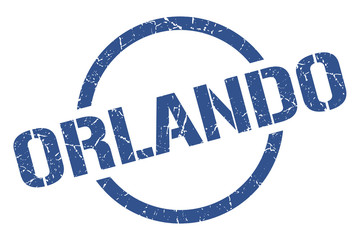 Orlando stamp. Orlando grunge round isolated sign
