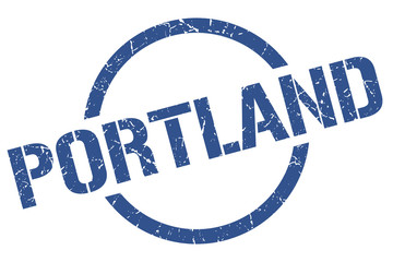 Portland stamp. Portland grunge round isolated sign