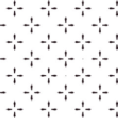 Abstract geometric pattern in ornamental style. Seamless desing texture for greeting card.