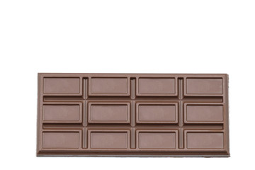chocolate bar isolated on white background