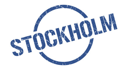 Stockholm stamp. Stockholm grunge round isolated sign