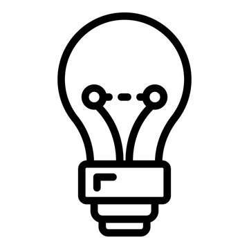 recommend clip art: Classic light bulb icon. Outline classic light bulb vector icon for web design isolated on white background