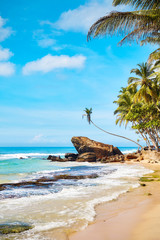 Tropical beach, summer vacation concept.