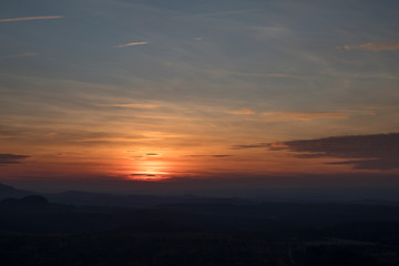 Fototapeta na wymiar Sonnenuntergangsstimmung