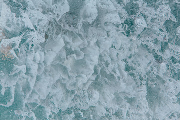 Obraz premium Ice bricks with bubbles of air inside. Abstract ice crystal texture. Clear ice background.