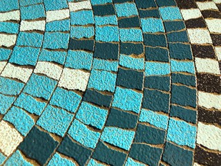 タイル 背景 テクスチャ 素材 青 水色