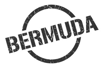 Bermuda stamp. Bermuda grunge round isolated sign