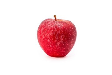 red apple fruit isolated include clipping path on white background